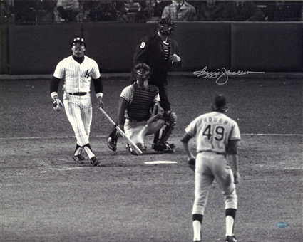 Reggie Jackson Signed 16x20 1977 World Series Home Run Photograph (Steiner)